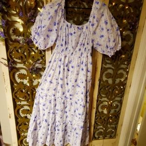 LoveShackFancy lilac princess maxi dress
